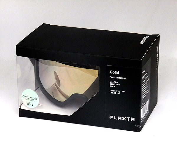 Flaxta/フラクスタ スキーゴーグル Solid Black ブラック/ゴールドミラーレンズ 80140 1010 円筒型ダブルレンズ - 安心保証・業界最安値の販売 福助