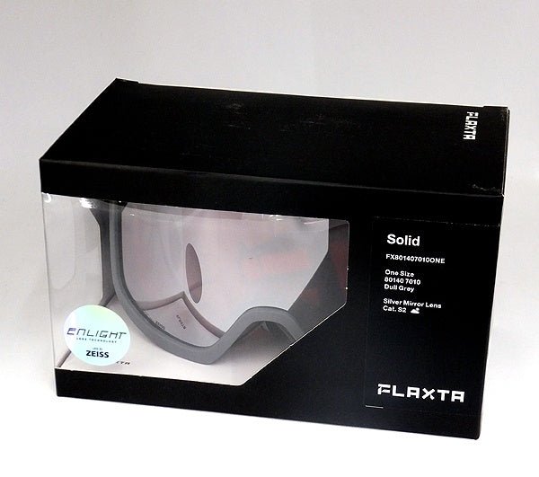 Flaxta/フラクスタ スキーゴーグル Solid Dull Grey ダルグレー/シルバーミラーレンズ 80140 7010 円筒型ダブルレンズ - 安心保証・業界最安値の販売 福助
