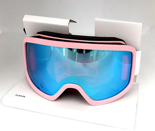 Flaxta/フラクスタ スキーゴーグル Solid Dull Pink ダルピンク/ブルーミラーレンズ 80140 8011 円筒型ダブルレンズ - 安心保証・業界最安値の販売 福助