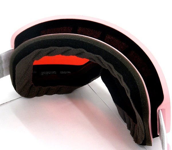 Flaxta/フラクスタ スキーゴーグル Solid Dull Pink ダルピンク/ブルーミラーレンズ 80140 8011 円筒型ダブルレンズ - 安心保証・業界最安値の販売 福助