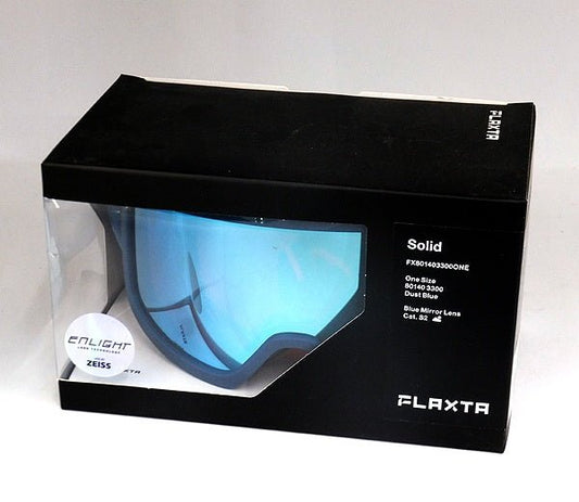 Flaxta/フラクスタ スキーゴーグル Solid Dust Blue ダストブルー/ブルーミラーレンズ 80140 3300 円筒型ダブルレンズ - 安心保証・業界最安値の販売 福助