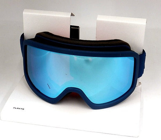 Flaxta/フラクスタ スキーゴーグル Solid Dust Blue ダストブルー/ブルーミラーレンズ 80140 3300 円筒型ダブルレンズ - 安心保証・業界最安値の販売 福助