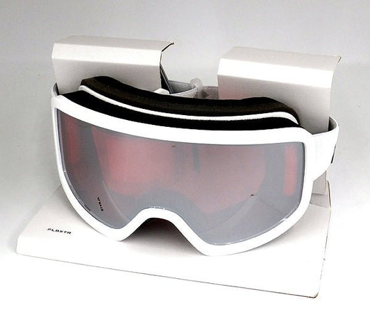 Flaxta/フラクスタ スキーゴーグル Solid White ホワイト/シルバーミラーレンズ 80140 2010 円筒型ダブルレンズ - 安心保証・業界最安値の販売 福助