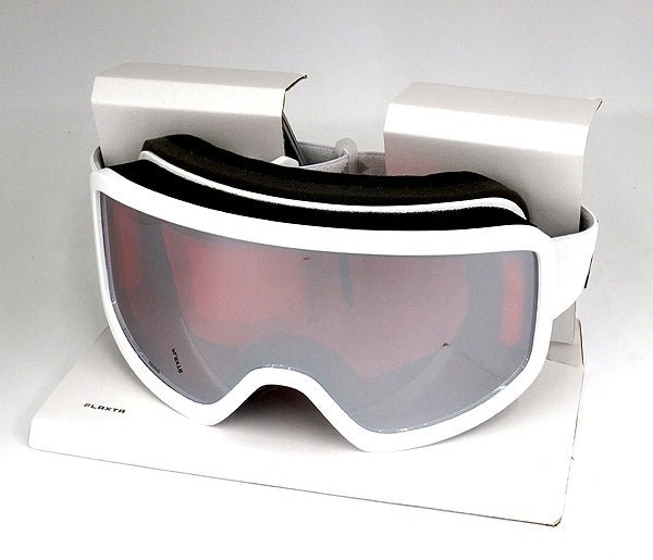 Flaxta/フラクスタ スキーゴーグル Solid White ホワイト/シルバーミラーレンズ 80140 2010 円筒型ダブルレンズ - 安心保証・業界最安値の販売 福助