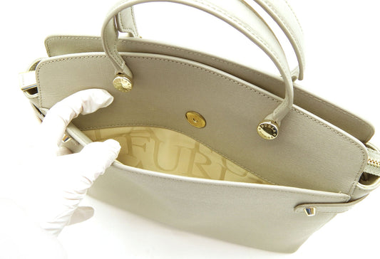 FURLA/フルラ AGATA ハンドバッグ 2WAYバッグ ショルダーバッグ グレージュ レディースバッグ - 安心保証・業界最安値の販売 福助