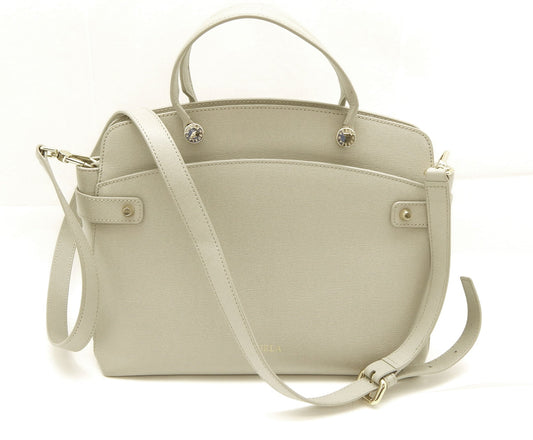 FURLA/フルラ AGATA ハンドバッグ 2WAYバッグ ショルダーバッグ グレージュ レディースバッグ - 安心保証・業界最安値の販売 福助