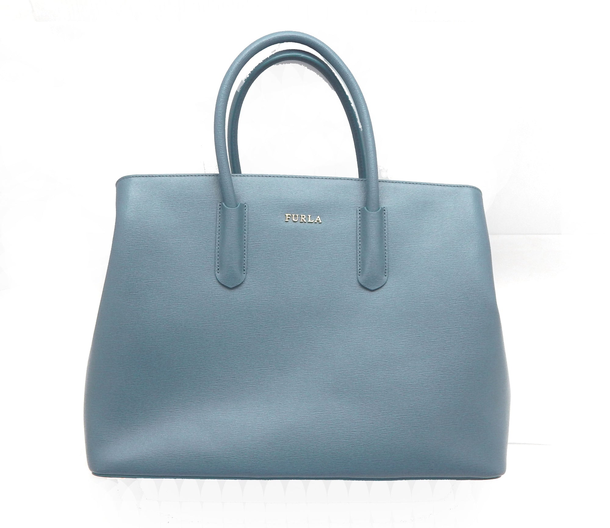 FURLA フルラ TESSA Large tote 2WAY トートバッグ ブルー - 安心保証・業界最安値の販売 福助