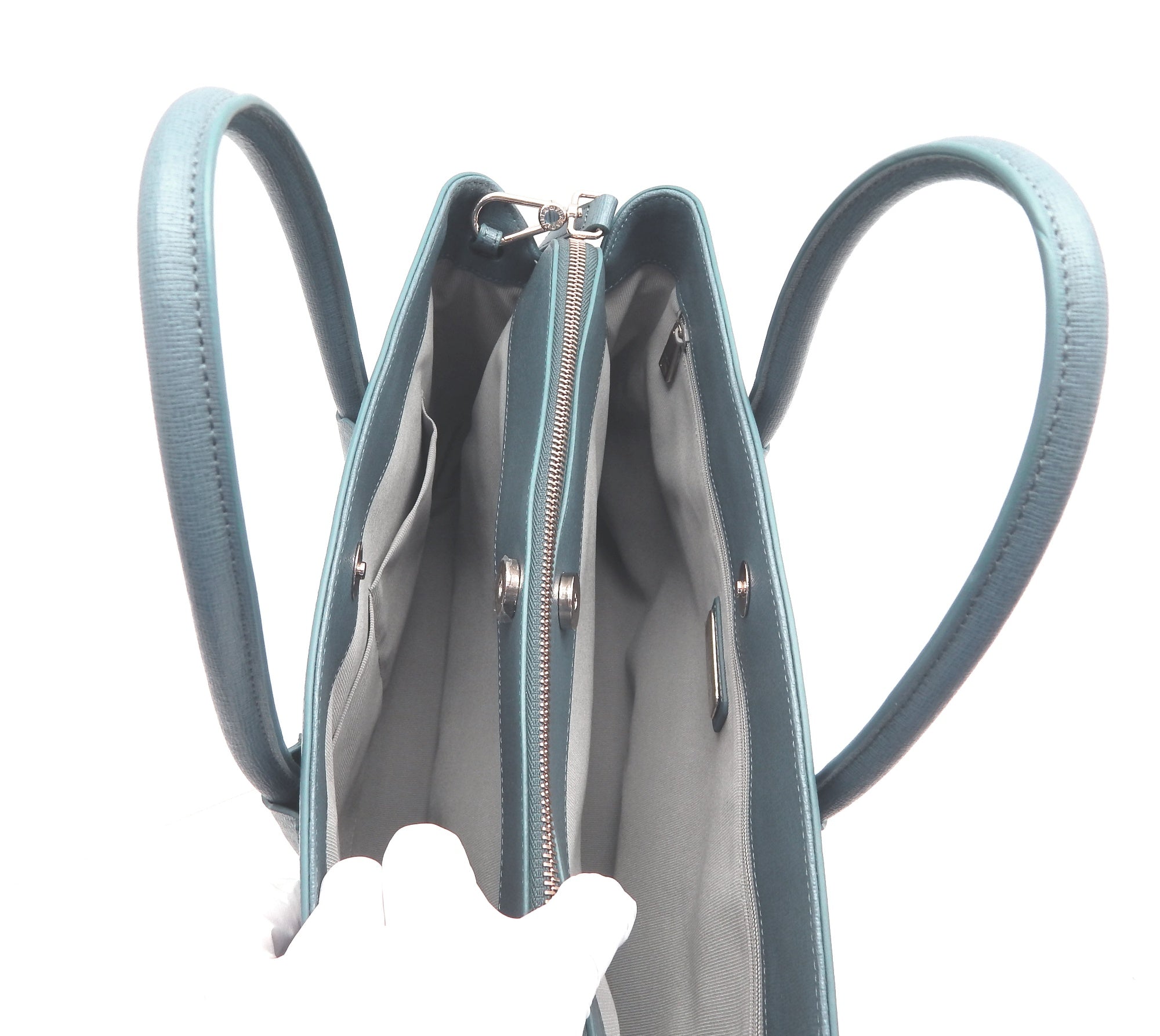 FURLA フルラ TESSA Large tote 2WAY トートバッグ ブルー - 安心保証・業界最安値の販売 福助