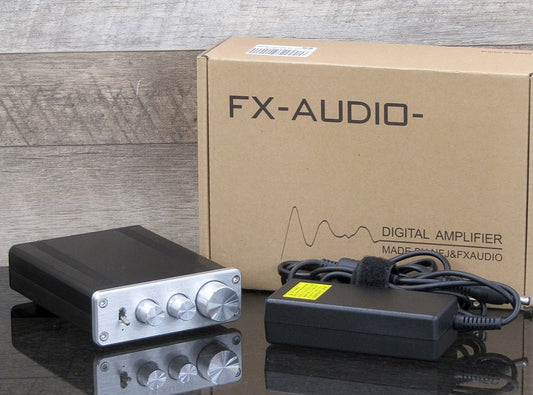 FX - AUDIO FX - 502J PRO TDA7498搭載 50W×2ch トーンコントロール機能搭載 プリメインアンプ シルバー 小型アンプ - 安心保証・業界最安値の販売 福助