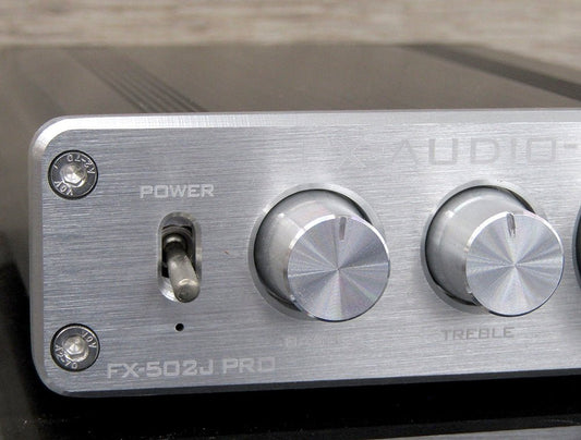 FX - AUDIO FX - 502J PRO TDA7498搭載 50W×2ch トーンコントロール機能搭載 プリメインアンプ シルバー 小型アンプ - 安心保証・業界最安値の販売 福助