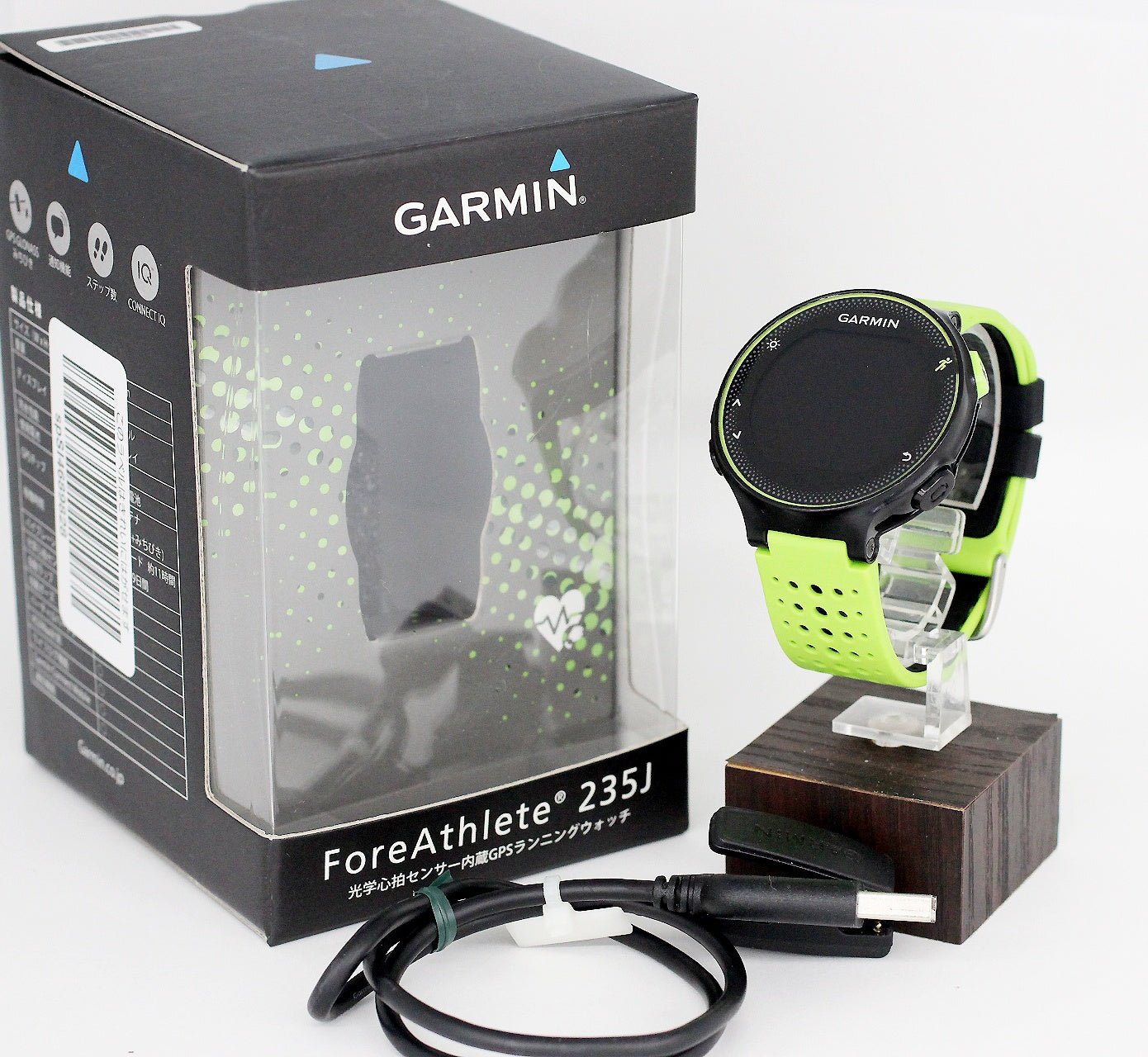 GARMIN(ガーミン) ランニングウォッチ GPS ForeAthlete 235J ブラック×グリーン スマートウォッチ - 安心保証・業界最安値の販売 福助