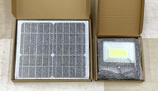 GOODGOODS グッドグッズ ソーラーライト + ソーラーパネル セット TYH - 50WK 昼光色 50W 自立式スタンド LEDライト 投光器 - 安心保証・業界最安値の販売 福助