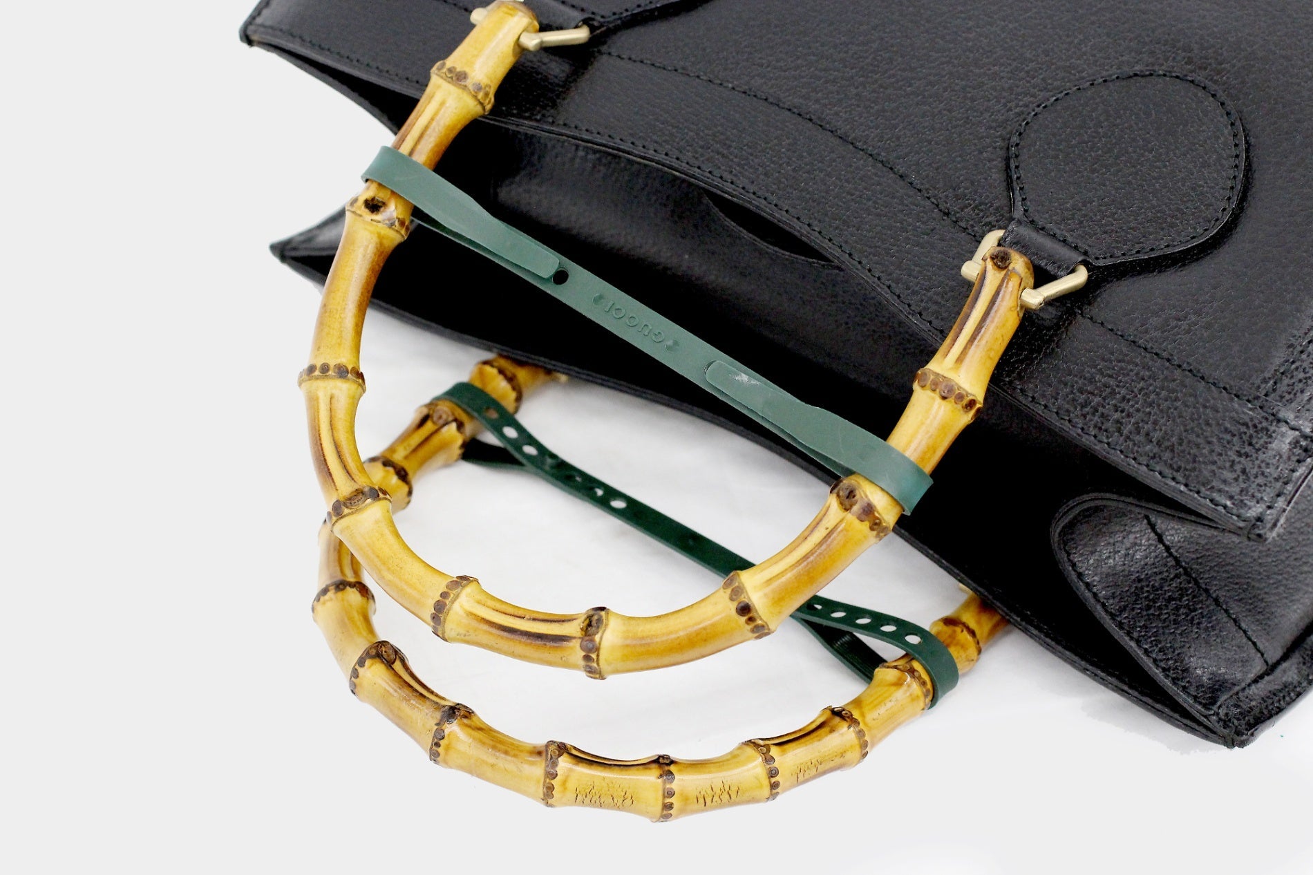GUCCI(グッチ) バンブー ハンドバッグ レザー ブラック 002 0260 200110 - 電動工具・楽器・ブランド・住設家電も総合リユース｜リサイクルショップ福助