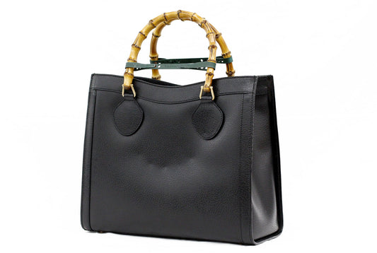 GUCCI(グッチ) バンブー ハンドバッグ レザー ブラック 002 0260 200110 - 電動工具・楽器・ブランド・住設家電も総合リユース｜リサイクルショップ福助
