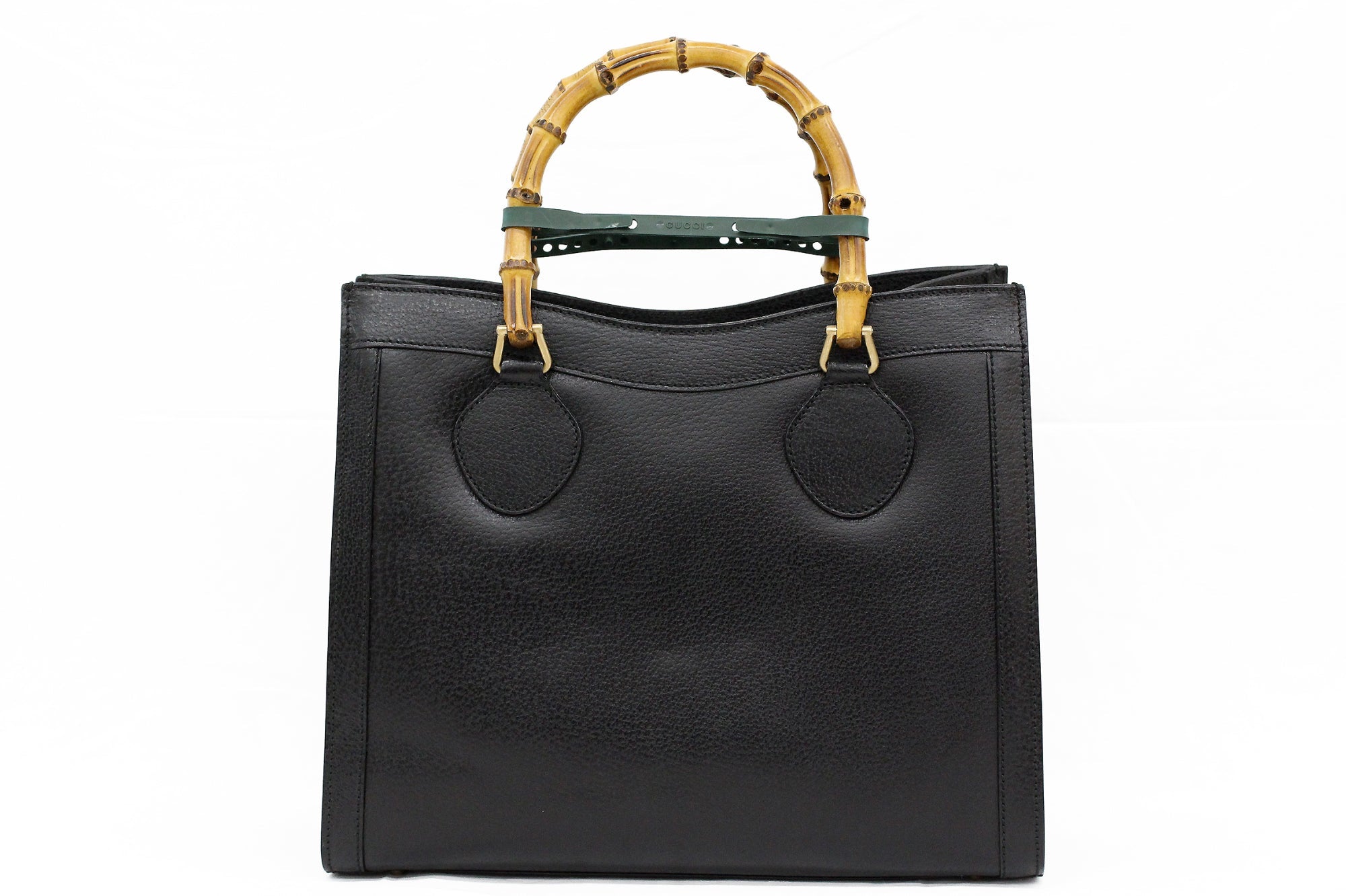 GUCCI(グッチ) バンブー ハンドバッグ レザー ブラック 002 0260 200110 - 電動工具・楽器・ブランド・住設家電も総合リユース｜リサイクルショップ福助