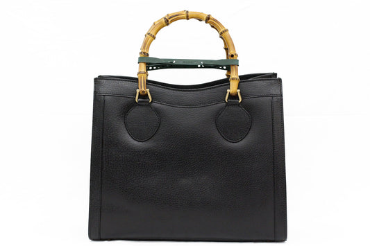 GUCCI(グッチ) バンブー ハンドバッグ レザー ブラック 002 0260 200110 - 電動工具・楽器・ブランド・住設家電も総合リユース｜リサイクルショップ福助