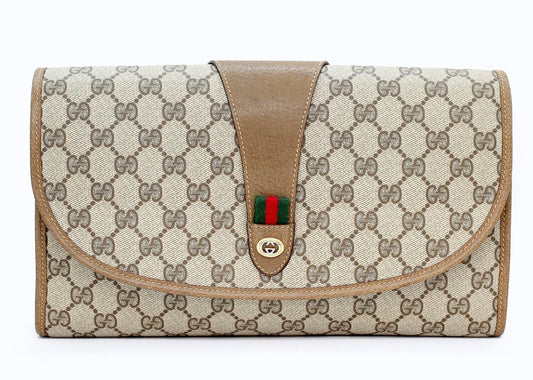 GUCCI(グッチ) オールドグッチ クラッチバッグ/セカンドバッグ 89.01.031 GG柄 PVC - 安心保証・業界最安値の販売 福助