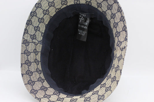 GUCCI(グッチ) バケットハット シェリーライン GGキャンバス 030367 28867 ネイビー - 電動工具・楽器・ブランド・住設家電も総合リユース｜リサイクルショップ福助