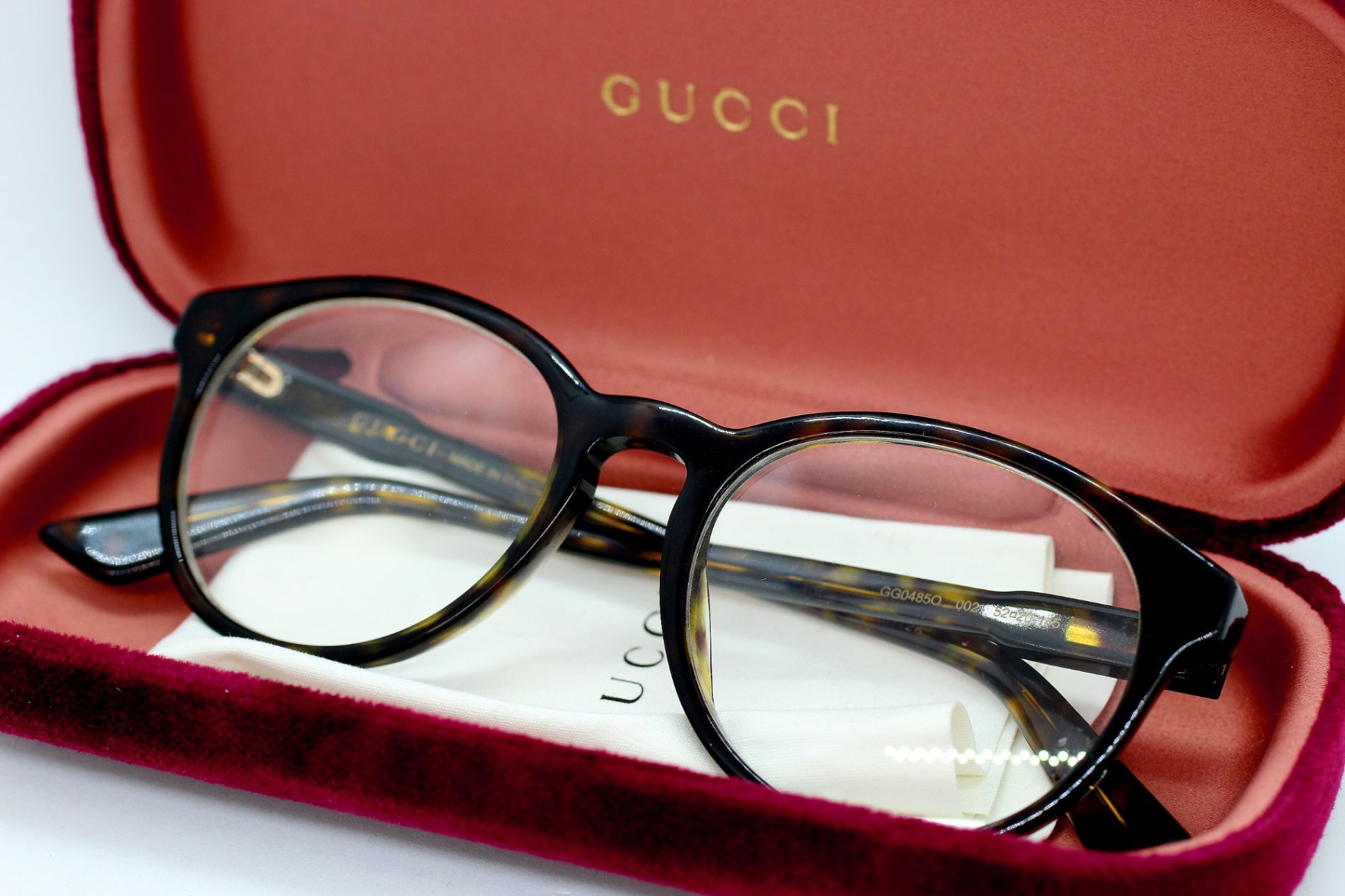 GUCCI(グッチ) GG04850 002 サングラス/伊達メガネ /メガネフレーム べっこう風 - 電動工具・楽器・ブランド・住設家電も総合リユース｜リサイクルショップ福助