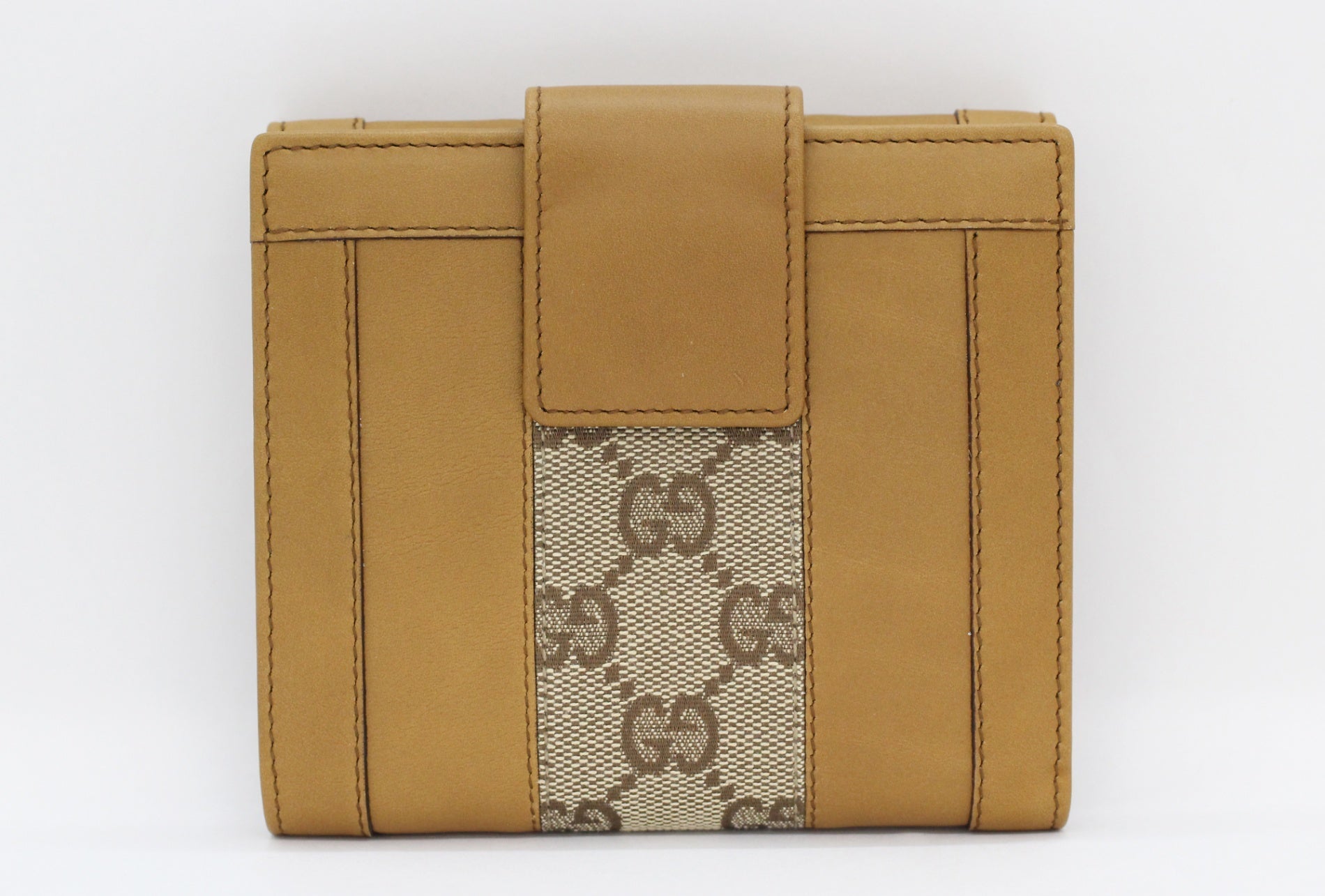 GUCCI(グッチ) Wホック 二つ折り財布 120927 203887 GGキャンバス/レザー - 電動工具・楽器・ブランド・住設家電も総合リユース｜リサイクルショップ福助