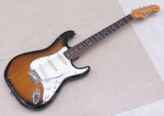 Guyatone グヤトーン CUSTOM ストラトタイプ ギター 希少なローズ指板個体 ペグ/PU交換有 - 安心保証・業界最安値の販売 福助