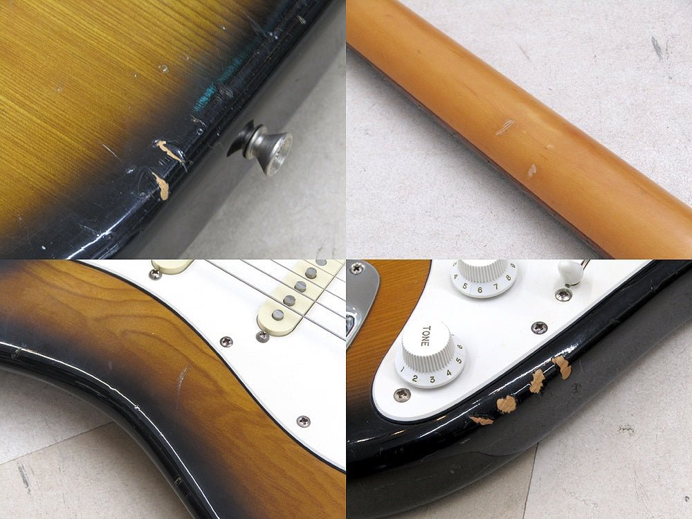 Guyatone グヤトーン CUSTOM ストラトタイプ ギター 希少なローズ指板個体 ペグ/PU交換有 - 安心保証・業界最安値の販売 福助