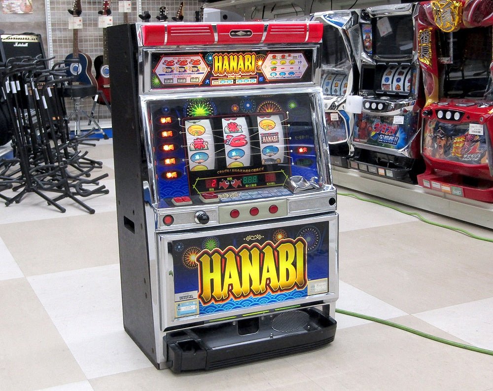パチスロ実機 アルゼ ハナビ HANABI 4号機 家庭用パチスロ実機 コイン機 スロット 個人宅配送可能 - 安心保証・業界最安値の販売 福助