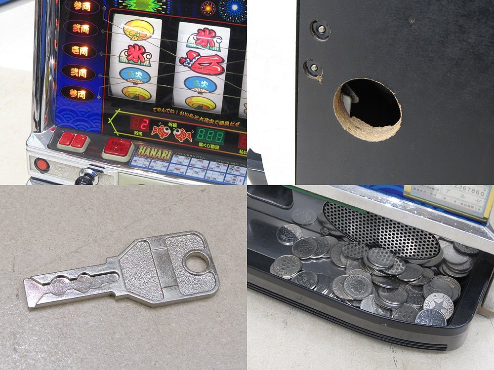 パチスロ実機 アルゼ ハナビ HANABI 4号機 家庭用パチスロ実機 コイン機 スロット 個人宅配送可能 - 安心保証・業界最安値の販売 福助
