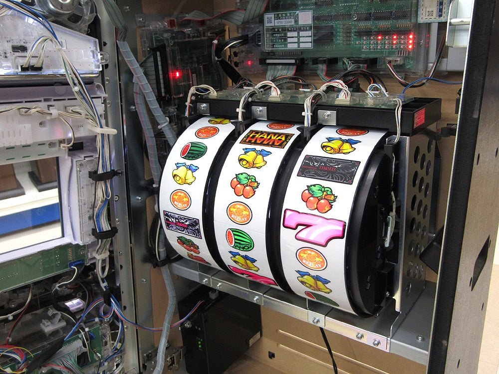 パチスロ実機 HANAHANA ハナハナ鳳凰 コイン不要機付き 100V電源対応 ボリューム調整有 個人宅配送可能 - 安心保証・業界最安値の販売 福助