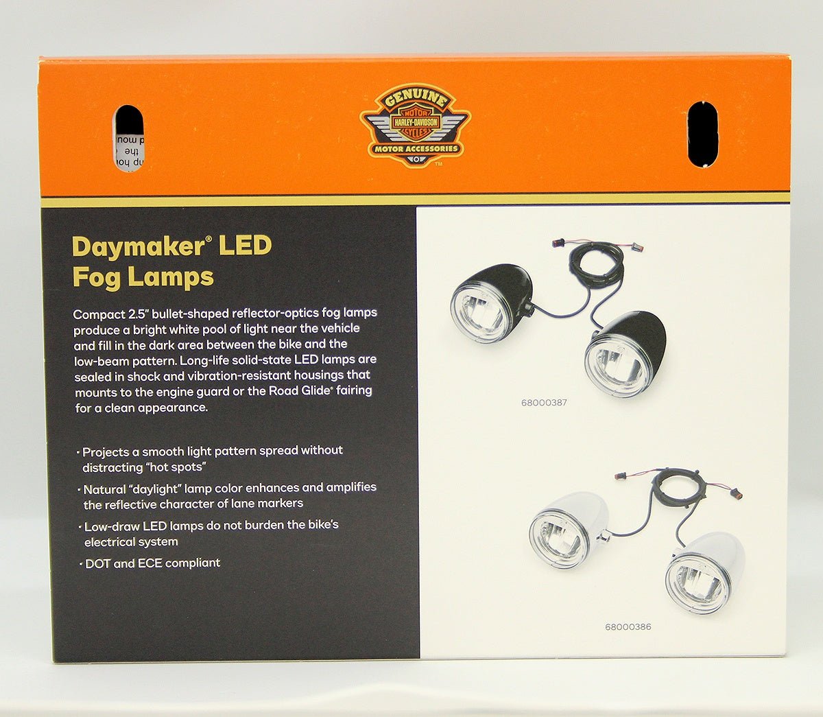 Harley Davidson(ハーレーダビッドソン) 68000387 ハーレー純正 デーメーカーリフレクターLEDフォグランプ ブラック - 安心保証・業界最安値の販売 福助