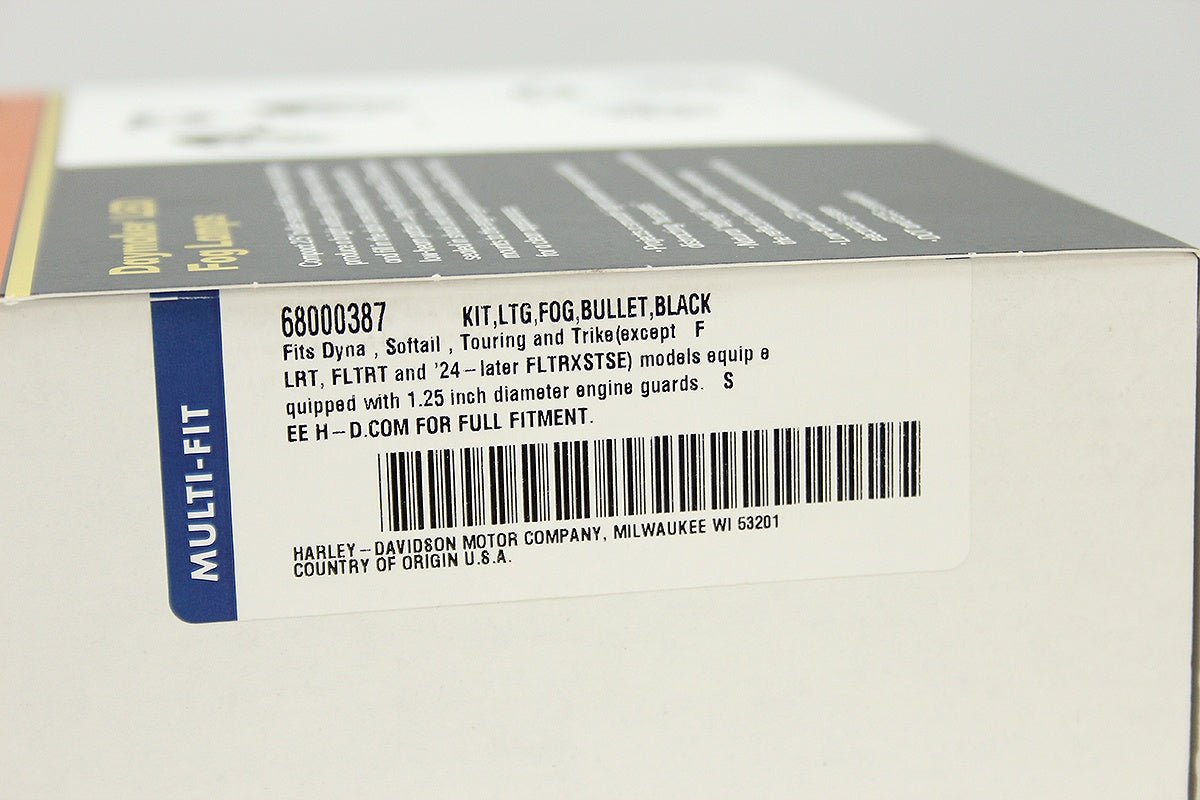 Harley Davidson(ハーレーダビッドソン) 68000387 ハーレー純正 デーメーカーリフレクターLEDフォグランプ ブラック - 安心保証・業界最安値の販売 福助
