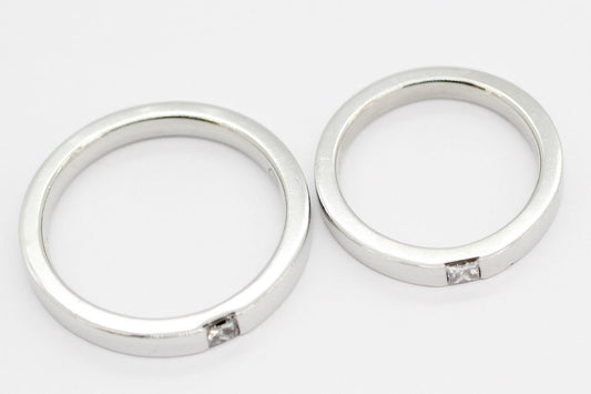 HARRY WINSTON(ハリーウィンストン) Pt950 ペアリング/マリッジリング プリンセスカット ダイヤモンド 15号/6.5号 - 電動工具・楽器・ブランド・住設家電も総合リユース｜リサイクルショップ福助