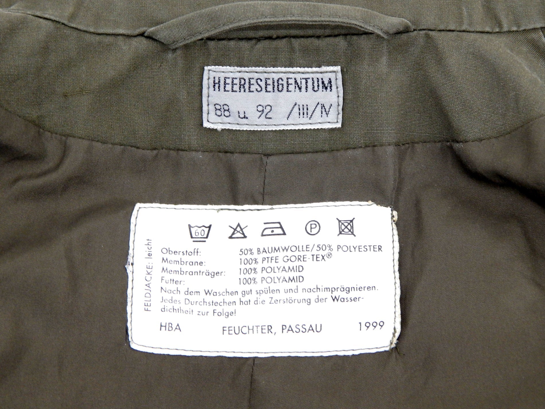 HEERESEIGENTUM ミリタリージャケット オーストラリア軍 1999年製 88 - 92 Ⅲ - Ⅳ 日本サイズL相当 オリーブ - 安心保証・業界最安値の販売 福助