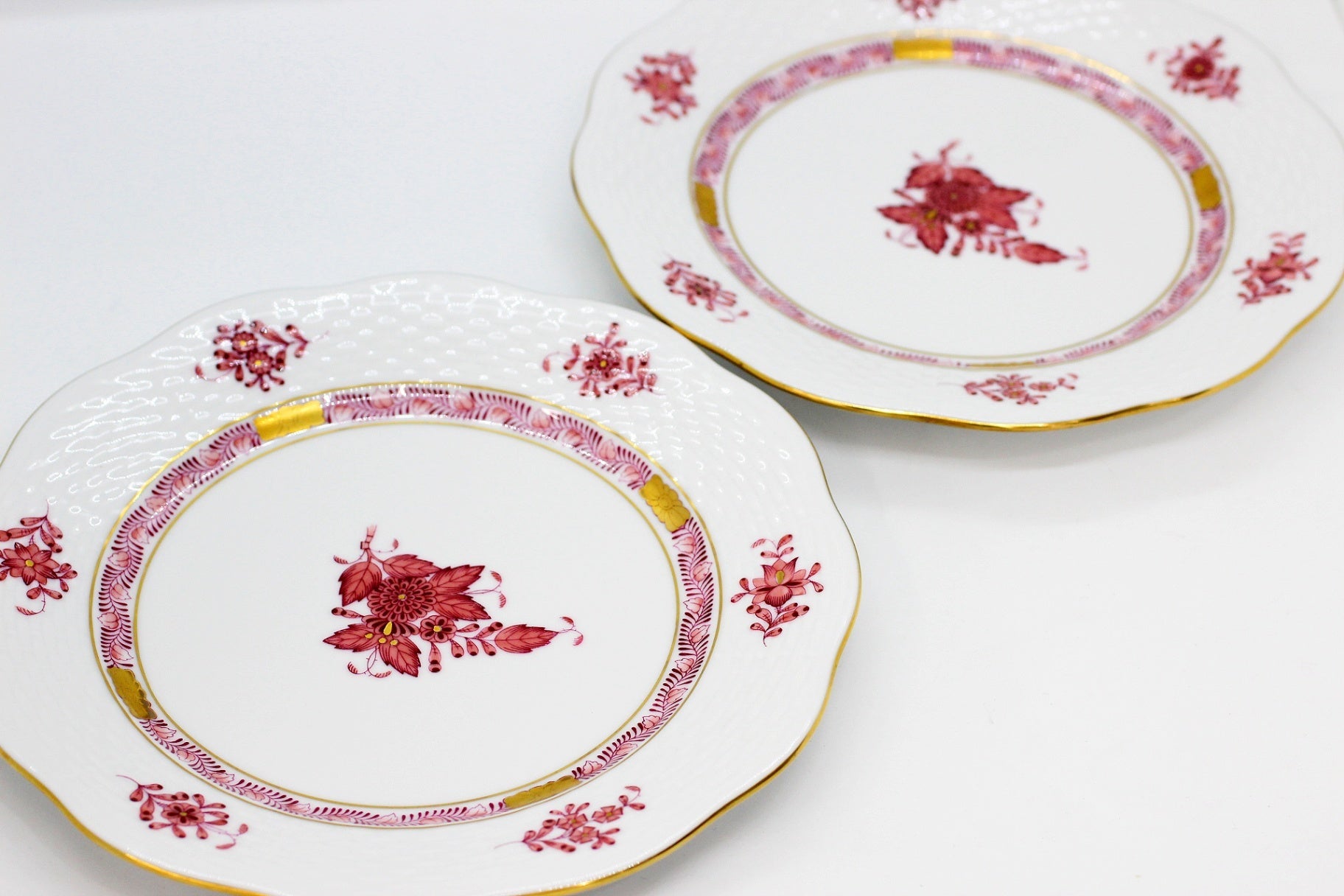 HEREND(ヘレンド) アポニー モーヴ デザートプレート 19cm 2枚セット - 安心保証・業界最安値の販売 福助