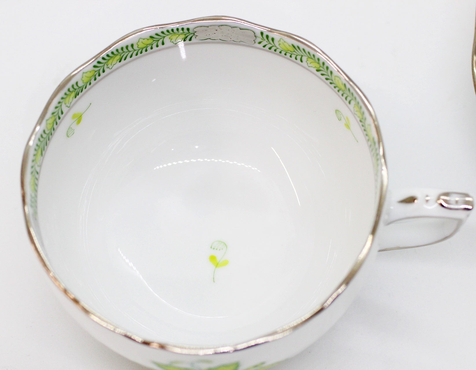 HEREND(ヘレンド) アポニー・キーライムグリーン ティーカップ&ソーサー 2客セット ペア - 安心保証・業界最安値の販売 福助