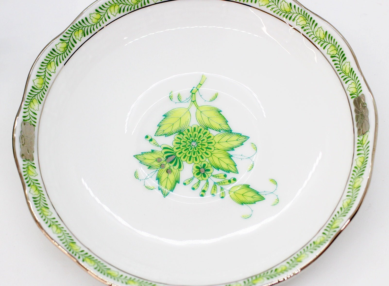 HEREND(ヘレンド) アポニー・キーライムグリーン ティーカップ&ソーサー 2客セット ペア - 安心保証・業界最安値の販売 福助