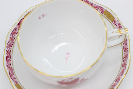 HEREND(ヘレンド) アポニー モーヴ カップ＆ソーサー 2客セット ペア 200ml - 安心保証・業界最安値の販売 福助