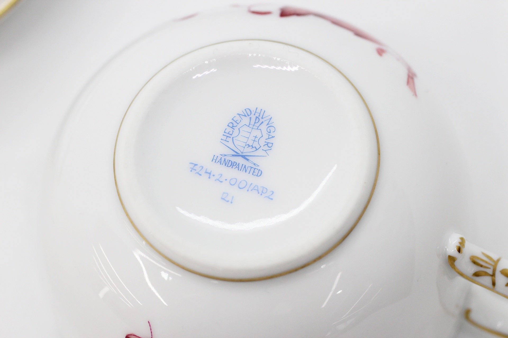 HEREND(ヘレンド) アポニー モーヴ カップ＆ソーサー 2客セット ペア 200ml - 安心保証・業界最安値の販売 福助