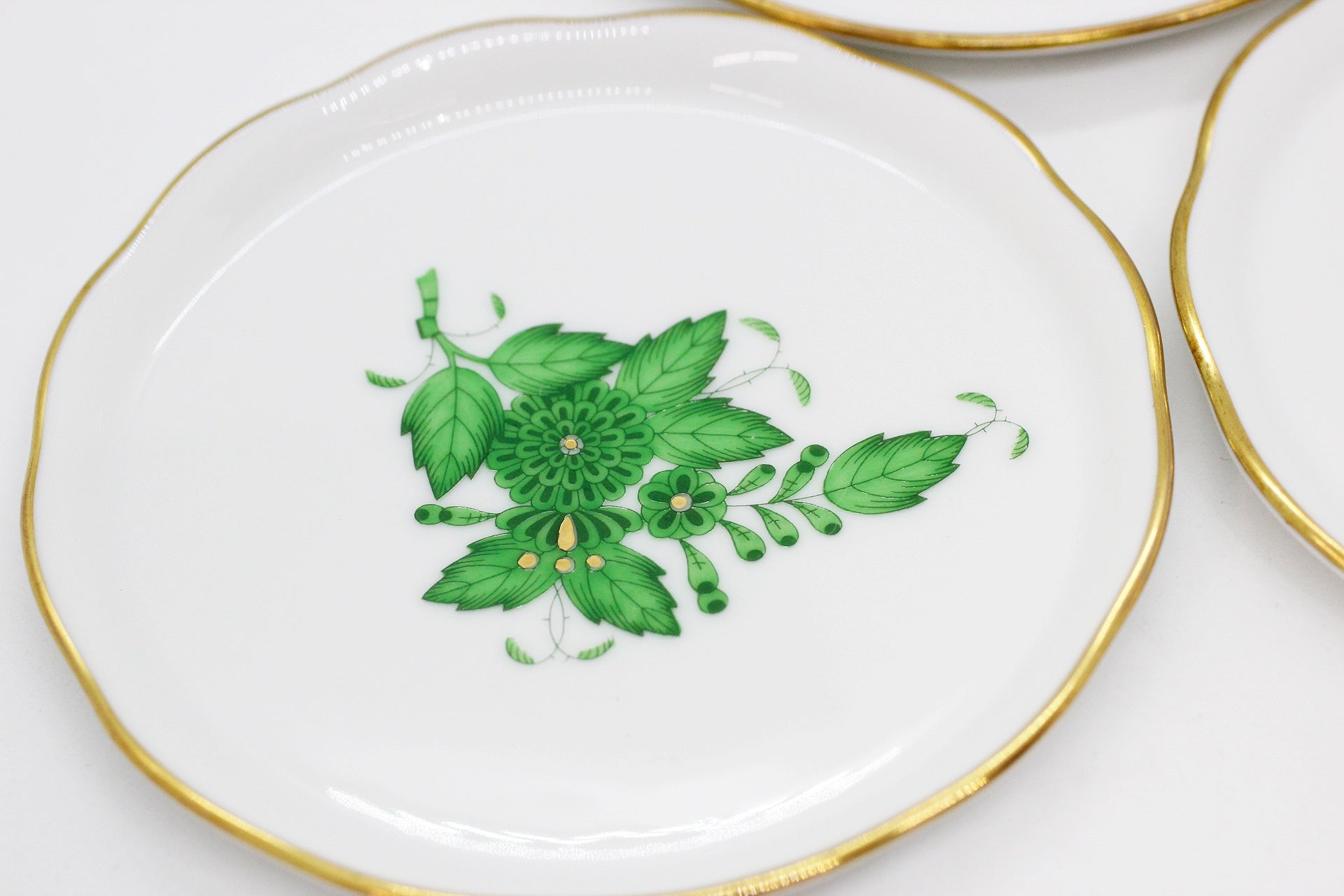 HEREND(ヘレンド) アポニー グリーン クリスマスギフト 2016 コースター 小皿 4枚セット - 安心保証・業界最安値の販売 福助