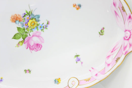 HEREND(ヘレンド) サクスブーケ ピンク パ−ティートレー 40.5cm プレート - 安心保証・業界最安値の販売 福助