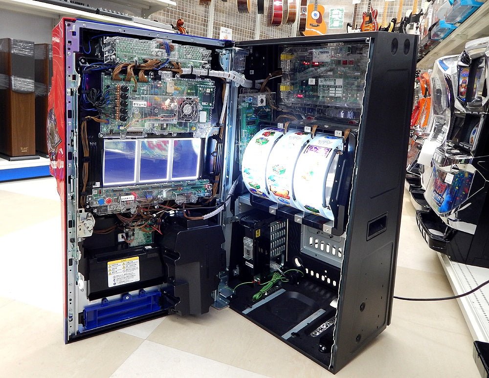 パチスロ実機 HEY!エリートサラリーマン鏡 スマスロユニット搭載 100V対応 ボリューム調整有り 大都技研 - 安心保証・業界最安値の販売 福助