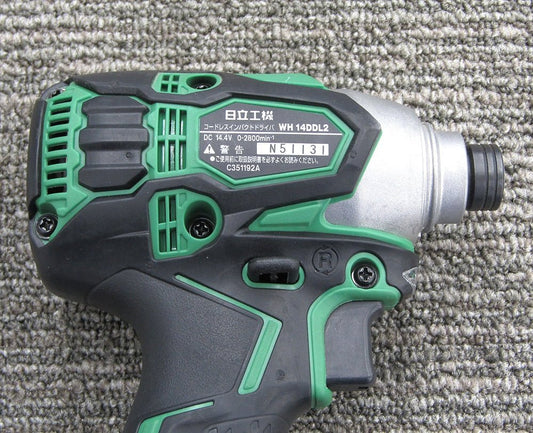 HiKOKI ハイコーキ 14.4V コードレスインパクトドライバー 充電式 グリーン WH14DDL2(NN) 本体のみ - 電動工具・楽器・ブランド・住設家電も総合リユース｜リサイクルショップ福助