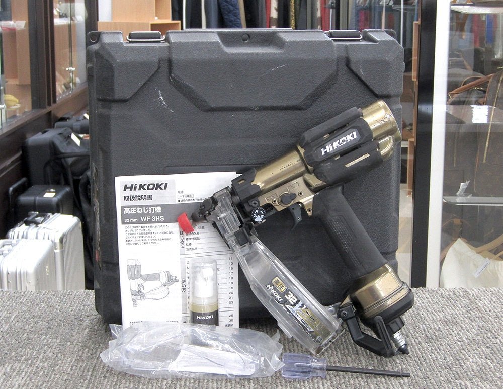 HiKOKI ハイコーキ WF3HS 高圧ねじ打機 木下地専用 使用ねじ長さ25~32mm DTSNねじ対応 - 電動工具・楽器・ブランド・住設家電も総合リユース｜リサイクルショップ福助