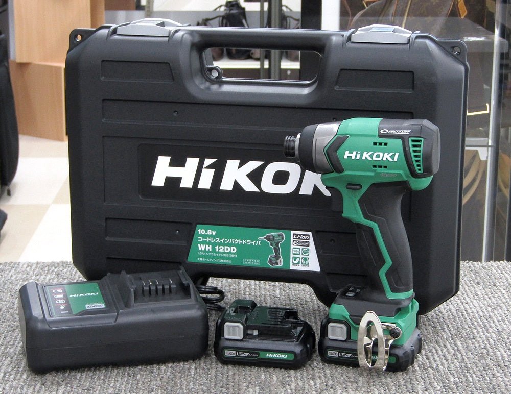HiKOKI ハイコーキ WH12DD(2ES) コードレスインパクトドライバ バッテリー10.8V 1.5Ah・急速充電器・ケース付き - 電動工具・楽器・ブランド・住設家電も総合リユース｜リサイクルショップ福助