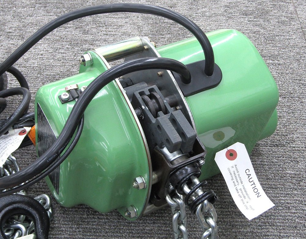 HITACHI 日立 ミニモートルブロック 力じまん 1/2E2 2181 - 1203 200V 50/60Hz 定格荷重450kg 揚程3m チェーンブロック - 電動工具・楽器・ブランド・住設家電も総合リユース｜リサイクルショップ福助