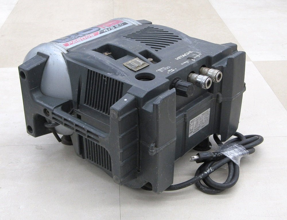 HITACHI 日立工機 4/5馬力 エアーコンプレッサー ベビコン PA600S 50Hz専用 主に釘打ち機用 - 電動工具・楽器・ブランド・住設家電も総合リユース｜リサイクルショップ福助