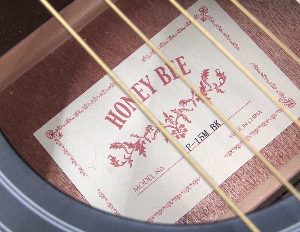 HONEY BEE ハニービー アコースティックギター F - 15M/BK マットフィニッシュモデル - 安心保証・業界最安値の販売 福助
