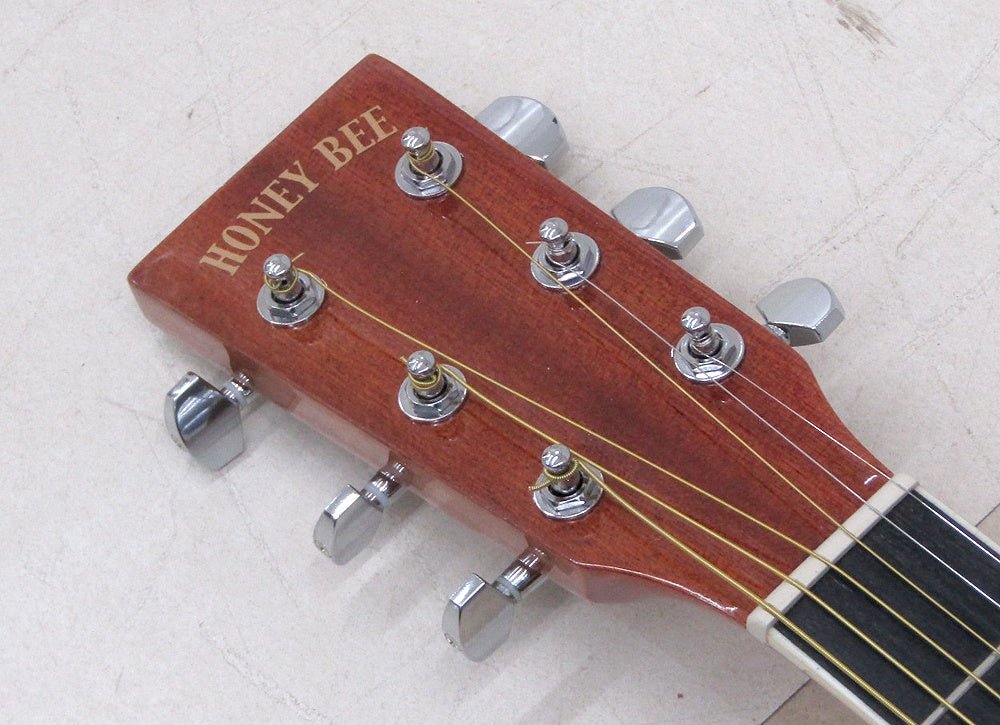 HONEY BEE ハニービー アコースティックギター フォークギタータイプ F - 15/MH ソフトケース付属 - 安心保証・業界最安値の販売 福助