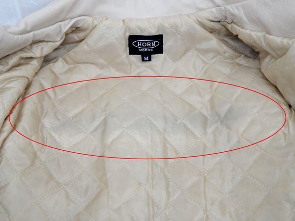 HORN WORKS/ホーンワークス レザージャケット　バッファロー　ベージュ - 安心保証・業界最安値の販売 福助