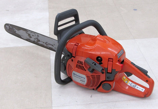 Husqvarna ハスクバーナ 445 エンジン式チェーンソー - 電動工具・楽器・ブランド・住設家電も総合リユース｜リサイクルショップ福助